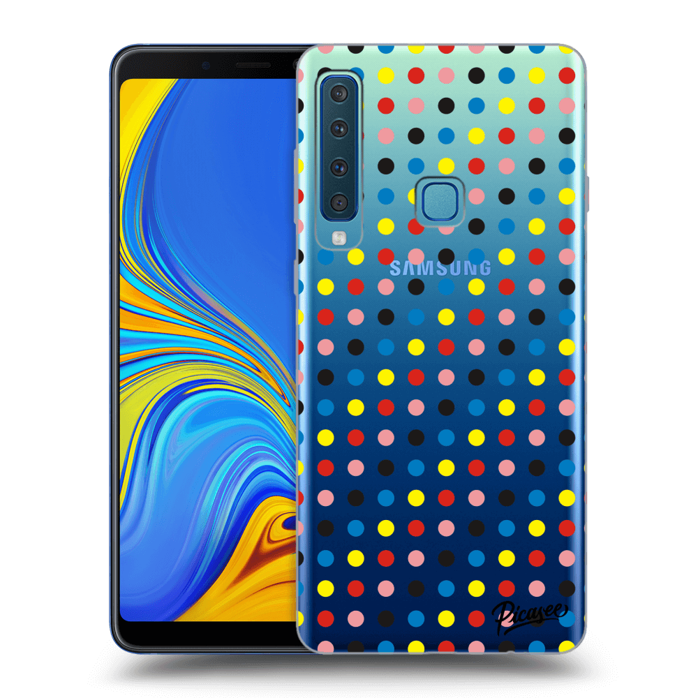 Picasee silikónový prehľadný obal pre Samsung Galaxy A9 2018 A920F - Colorful dots