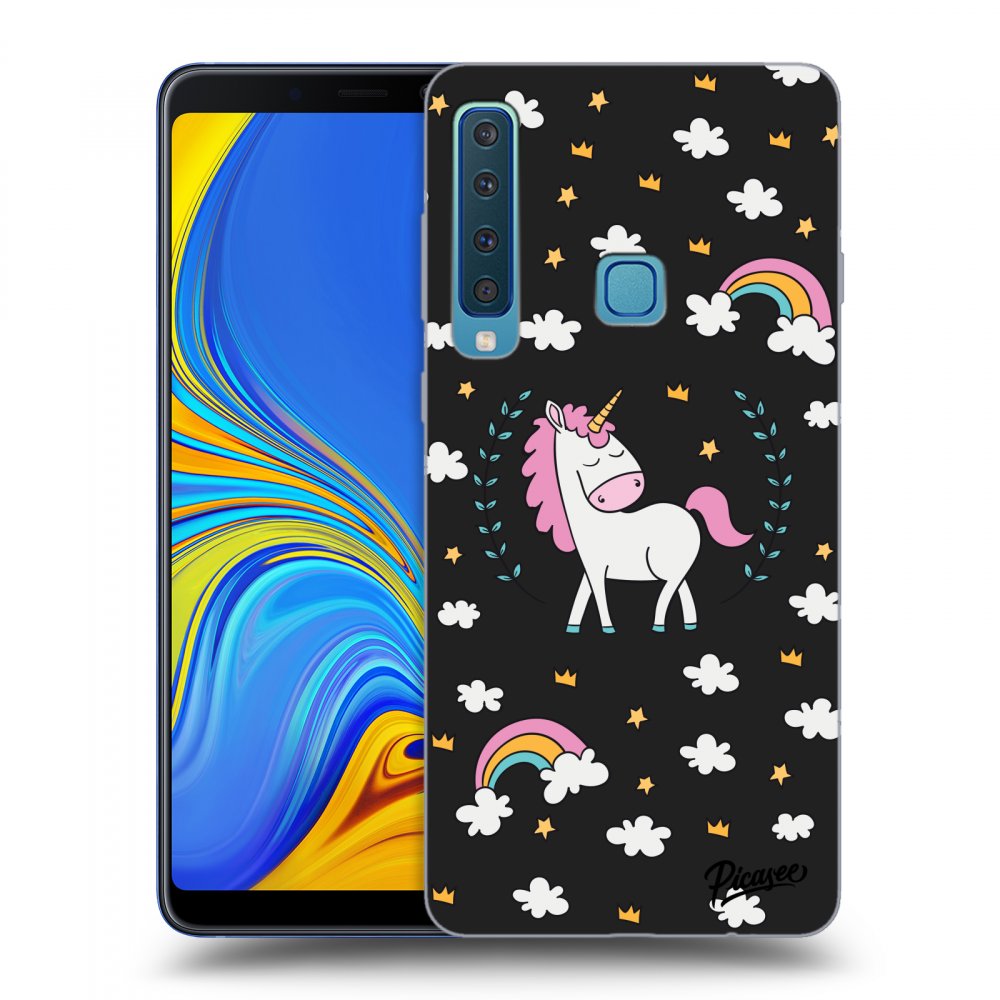 Picasee silikónový čierny obal pre Samsung Galaxy A9 2018 A920F - Unicorn star heaven