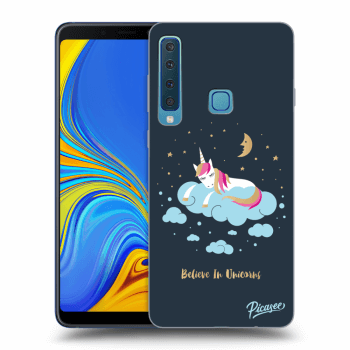 Picasee silikónový čierny obal pre Samsung Galaxy A9 2018 A920F - Believe In Unicorns