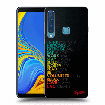 Picasee silikónový čierny obal pre Samsung Galaxy A9 2018 A920F - Motto life