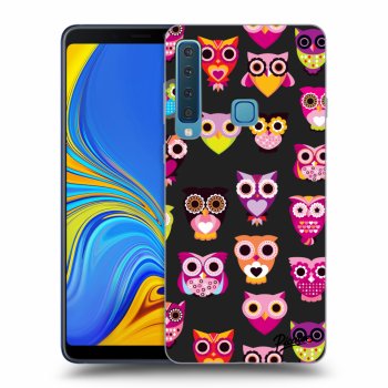 Picasee silikónový čierny obal pre Samsung Galaxy A9 2018 A920F - Owls