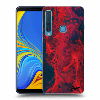 Picasee silikónový čierny obal pre Samsung Galaxy A9 2018 A920F - Organic red