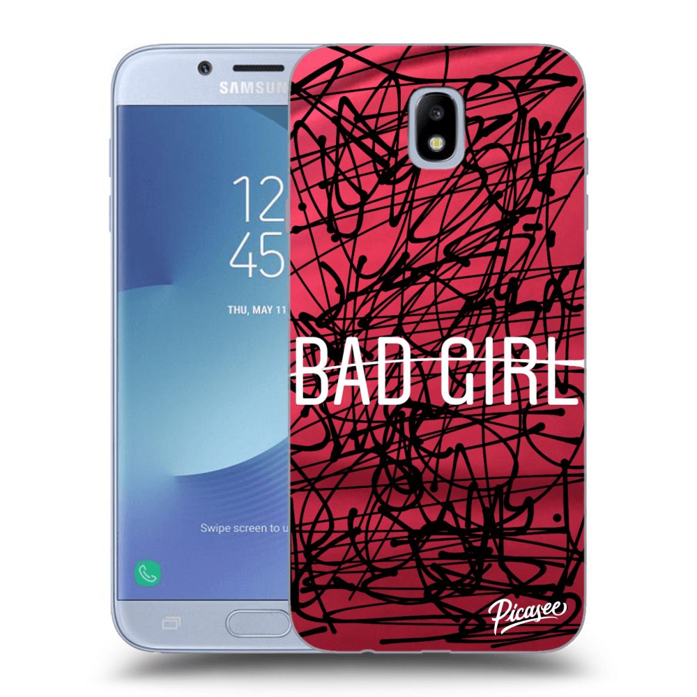 Picasee silikónový prehľadný obal pre Samsung Galaxy J7 2017 J730F - Bad girl