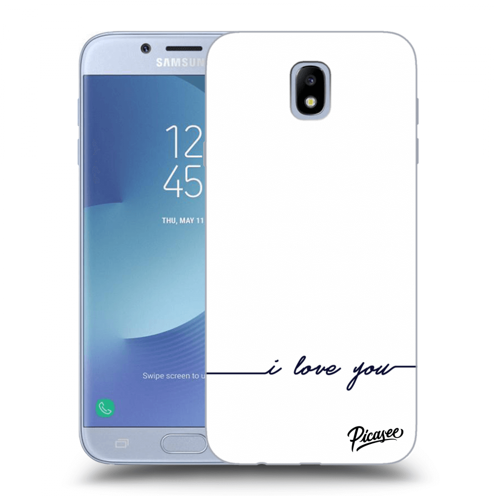 Picasee silikónový prehľadný obal pre Samsung Galaxy J7 2017 J730F - I love you