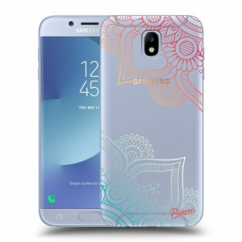 Picasee silikónový prehľadný obal pre Samsung Galaxy J7 2017 J730F - Flowers pattern