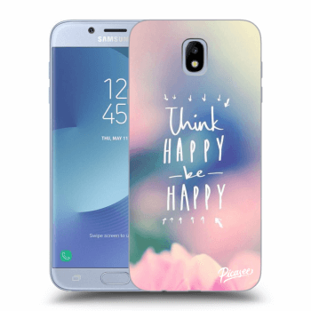 Picasee silikónový prehľadný obal pre Samsung Galaxy J7 2017 J730F - Think happy be happy