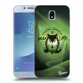 Picasee silikónový prehľadný obal pre Samsung Galaxy J7 2017 J730F - Wolf life