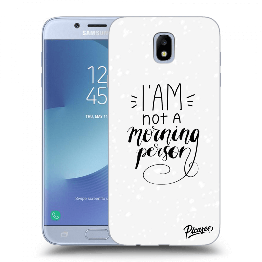 Picasee silikónový prehľadný obal pre Samsung Galaxy J7 2017 J730F - I am not a morning person