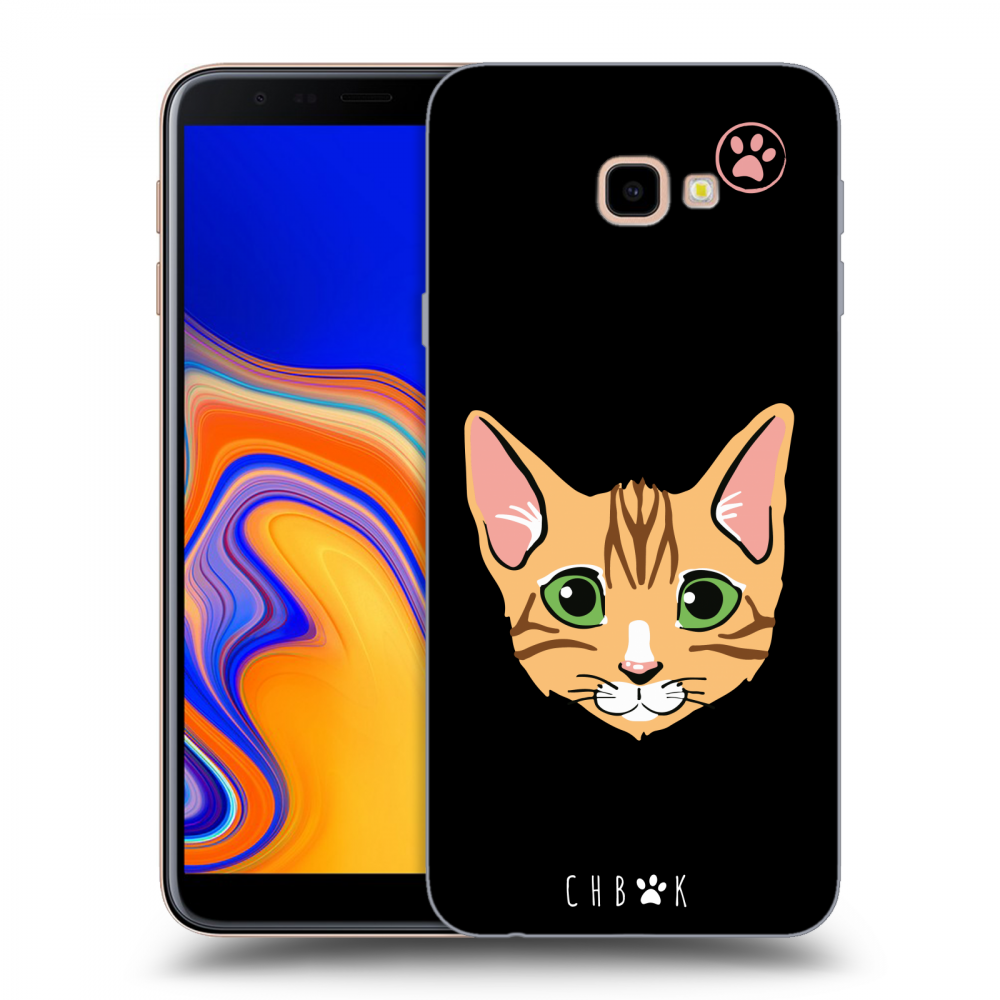 Picasee silikónový prehľadný obal pre Samsung Galaxy J4+ J415F - Chybí mi kočky - Černá