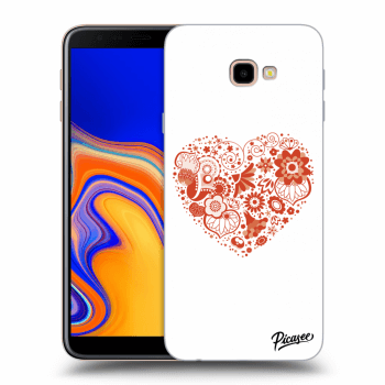 Picasee silikónový prehľadný obal pre Samsung Galaxy J4+ J415F - Big heart