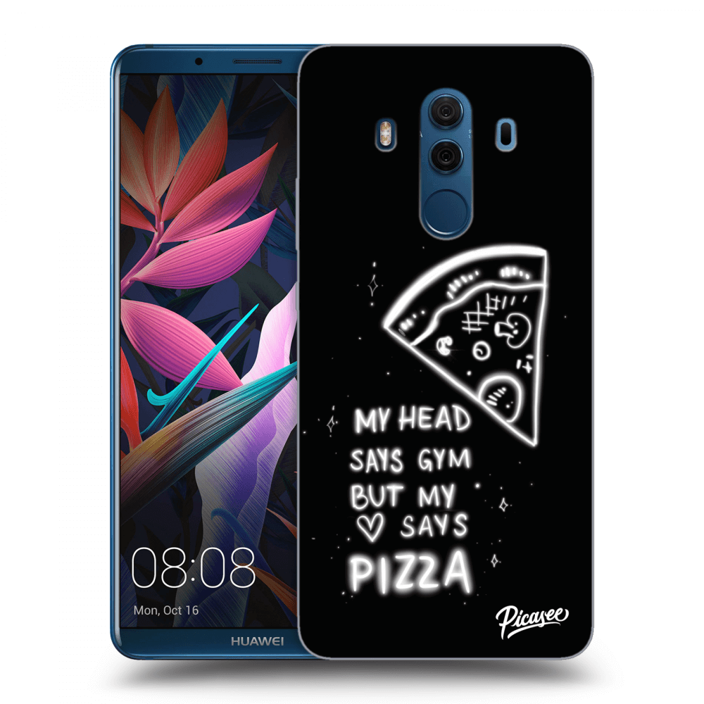 Picasee silikónový prehľadný obal pre Huawei Mate 10 Pro - Pizza