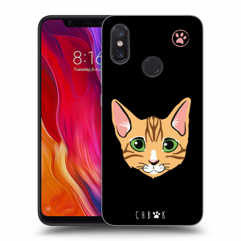 Picasee silikónový čierny obal pre Xiaomi Mi 8 - Chybí mi kočky - Černá