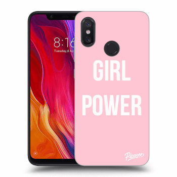 Picasee silikónový čierny obal pre Xiaomi Mi 8 - Girl power