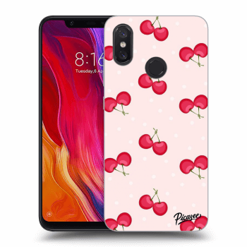 Picasee silikónový čierny obal pre Xiaomi Mi 8 - Cherries