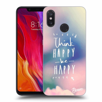 Picasee silikónový prehľadný obal pre Xiaomi Mi 8 - Think happy be happy