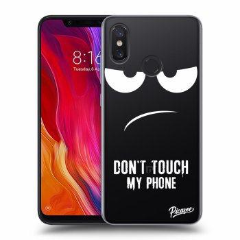 Picasee silikónový prehľadný obal pre Xiaomi Mi 8 - Don't Touch My Phone