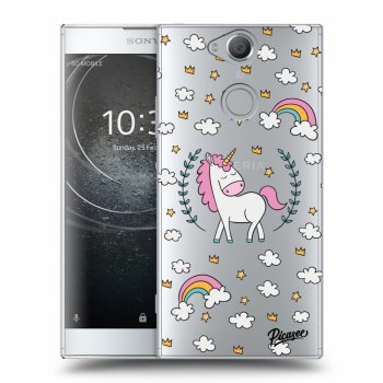 Picasee silikónový prehľadný obal pre Sony Xperia XA2 - Unicorn star heaven