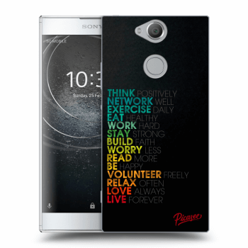 Picasee silikónový prehľadný obal pre Sony Xperia XA2 - Motto life