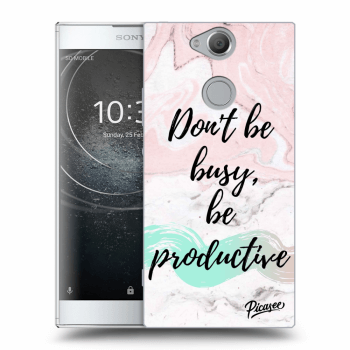 Picasee silikónový prehľadný obal pre Sony Xperia XA2 - Don't be busy, be productive