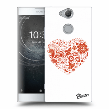 Picasee silikónový prehľadný obal pre Sony Xperia XA2 - Big heart