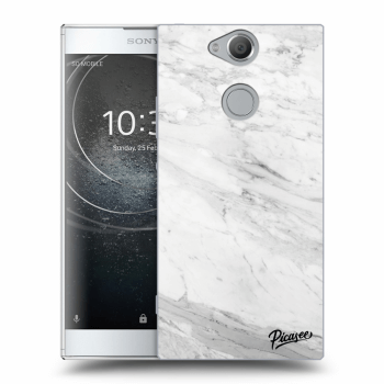 Picasee silikónový prehľadný obal pre Sony Xperia XA2 - White marble