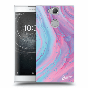 Picasee silikónový prehľadný obal pre Sony Xperia XA2 - Pink liquid