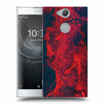 Picasee silikónový prehľadný obal pre Sony Xperia XA2 - Organic red