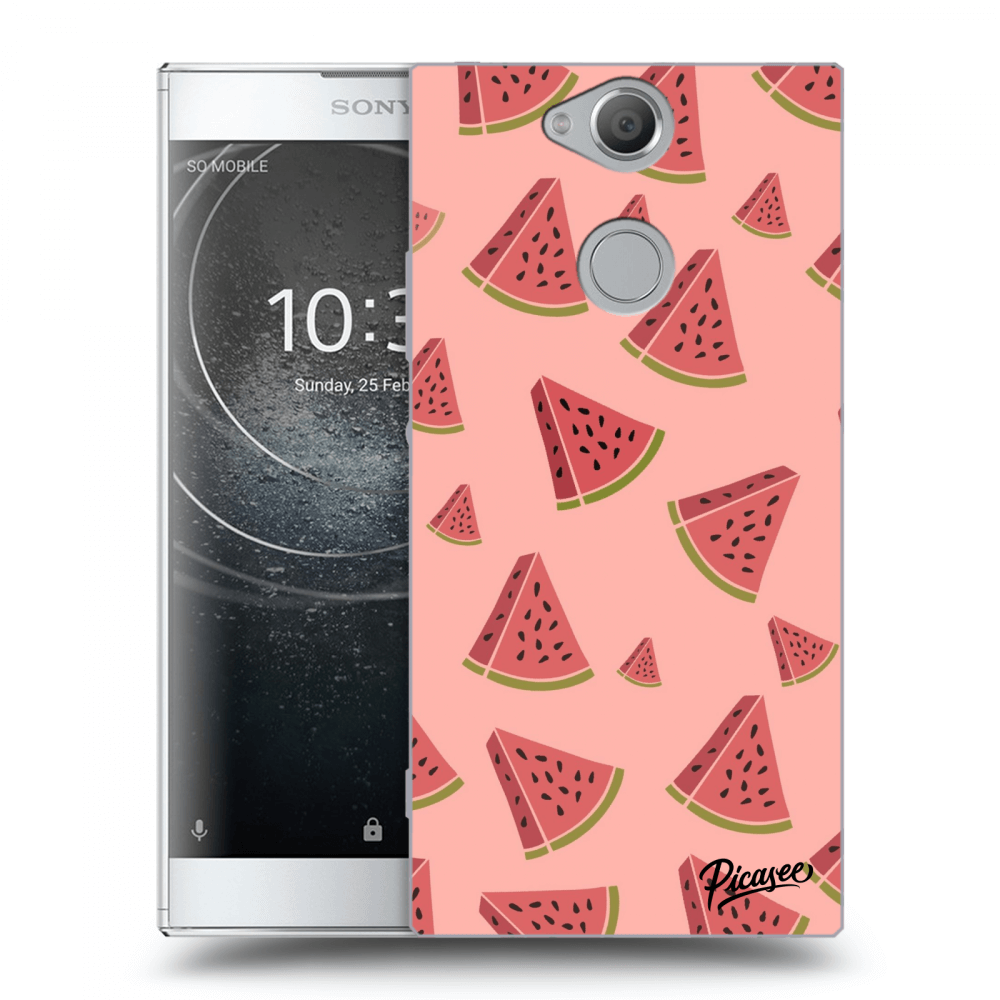 Picasee silikónový prehľadný obal pre Sony Xperia XA2 - Watermelon