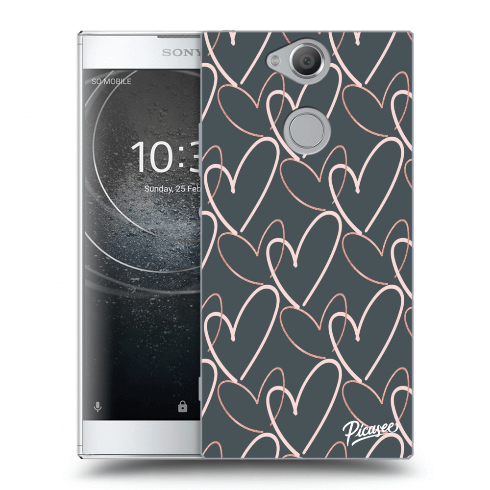 Picasee silikónový prehľadný obal pre Sony Xperia XA2 - Lots of love
