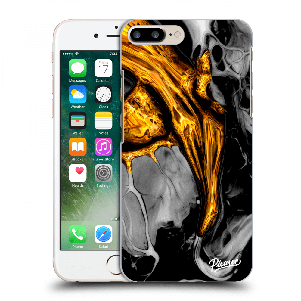 Picasee ULTIMATE CASE pro Apple iPhone 7 Plus - Black Gold