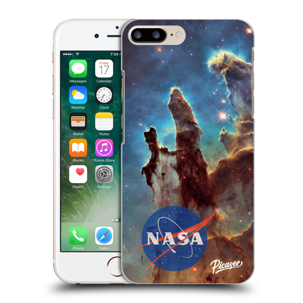 Picasee silikónový čierny obal pre Apple iPhone 7 Plus - Eagle Nebula
