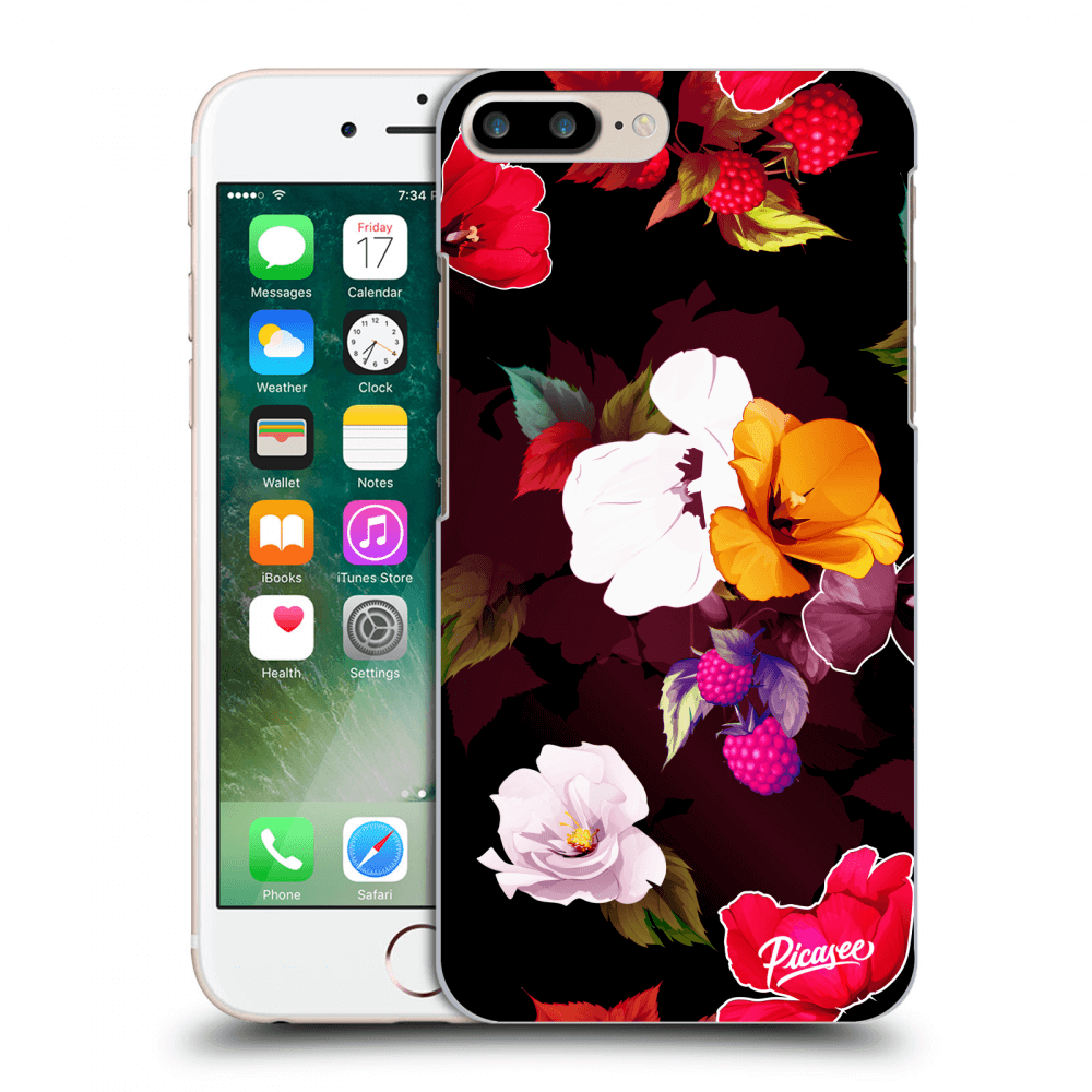 Picasee silikónový prehľadný obal pre Apple iPhone 7 Plus - Flowers and Berries