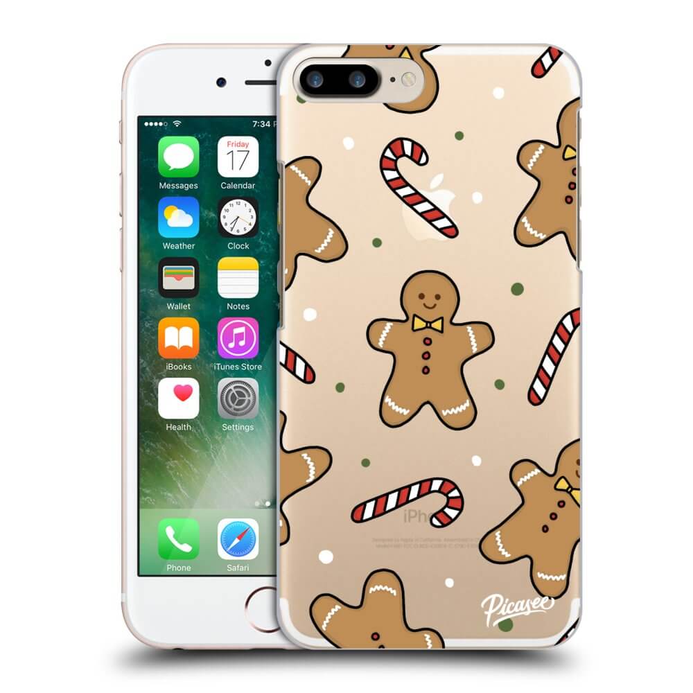 Picasee silikónový prehľadný obal pre Apple iPhone 7 Plus - Gingerbread