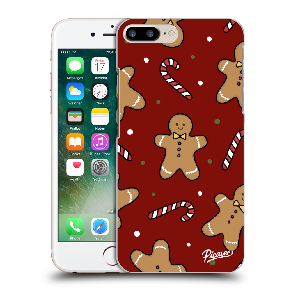 Picasee silikónový prehľadný obal pre Apple iPhone 7 Plus - Gingerbread 2