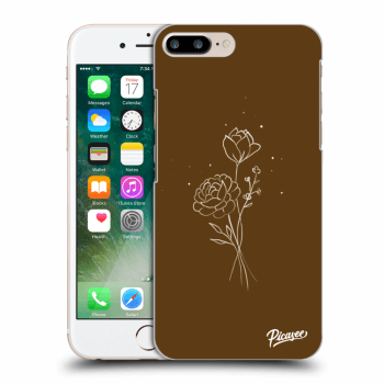 Obal pre Apple iPhone 7 Plus - Brown flowers
