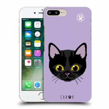 Picasee silikónový čierny obal pre Apple iPhone 7 Plus - Chybí mi kočky - Fialová