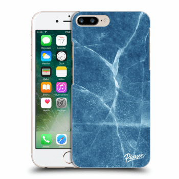 Picasee silikónový čierny obal pre Apple iPhone 7 Plus - Blue marble