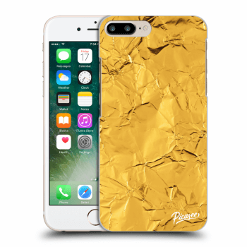 Picasee silikónový prehľadný obal pre Apple iPhone 7 Plus - Gold