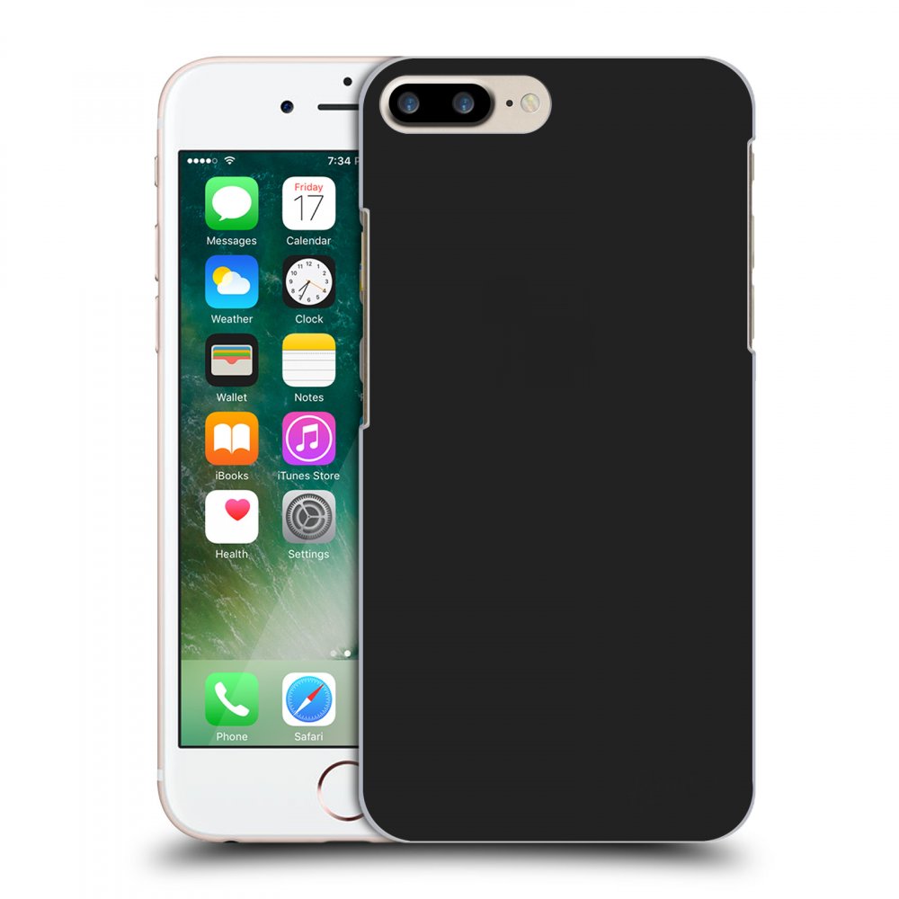 Picasee silikónový čierny obal pre Apple iPhone 7 Plus - Clear