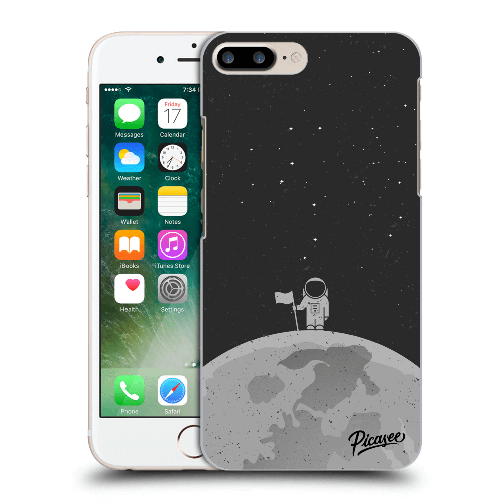 Picasee silikónový čierny obal pre Apple iPhone 7 Plus - Astronaut