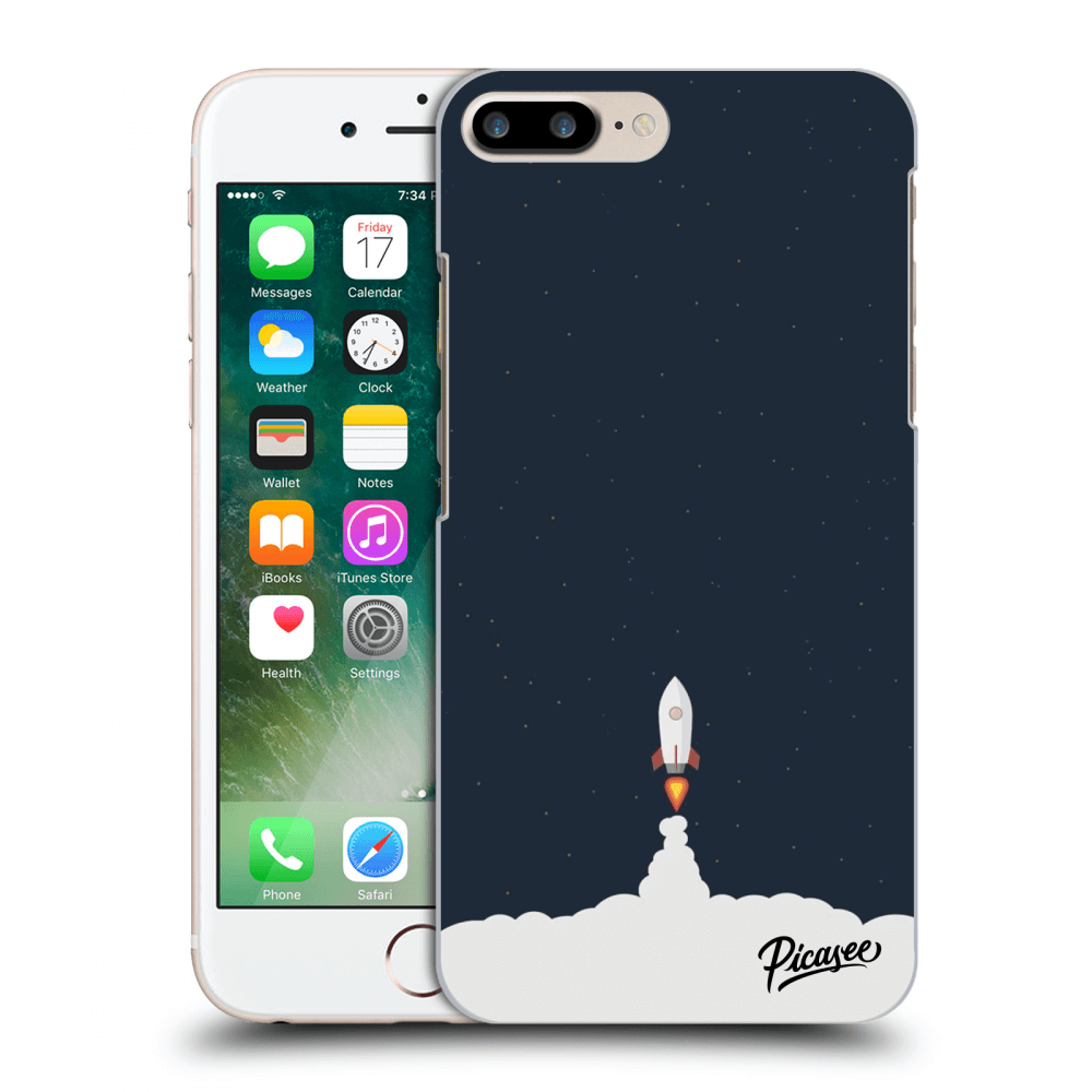 Picasee silikónový čierny obal pre Apple iPhone 7 Plus - Astronaut 2