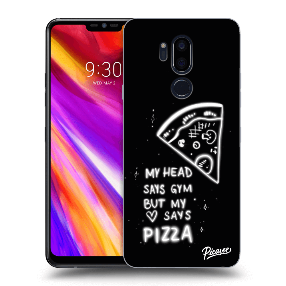 Picasee silikónový prehľadný obal pre LG G7 ThinQ - Pizza