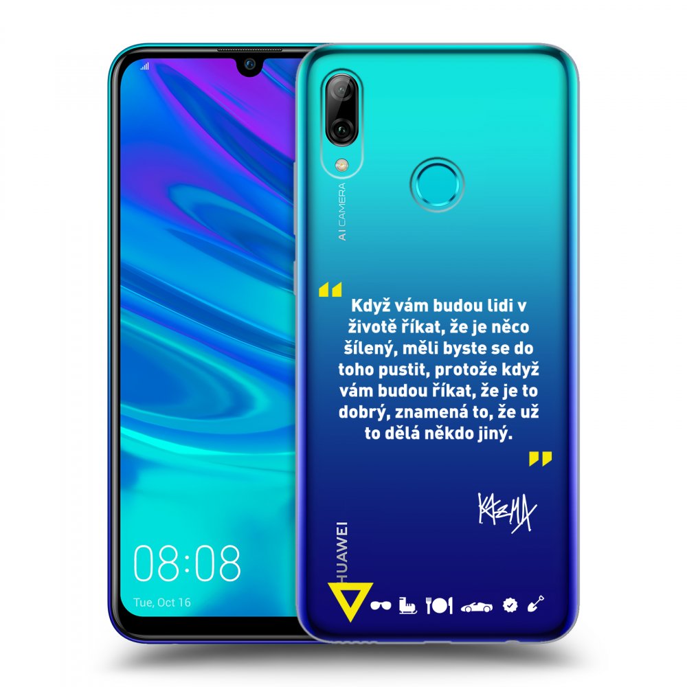 Picasee silikónový prehľadný obal pre Huawei P Smart 2019 - Kazma - MĚLI BYSTE SE DO TOHO PUSTIT