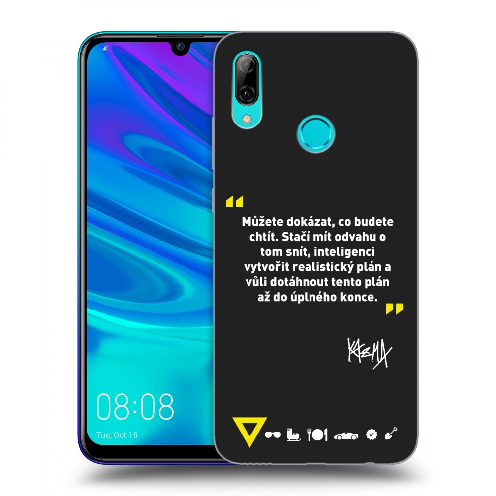 Picasee silikónový čierny obal pre Huawei P Smart 2019 - Kazma - MŮŽETE DOKÁZAT, CO BUDETE CHTÍT