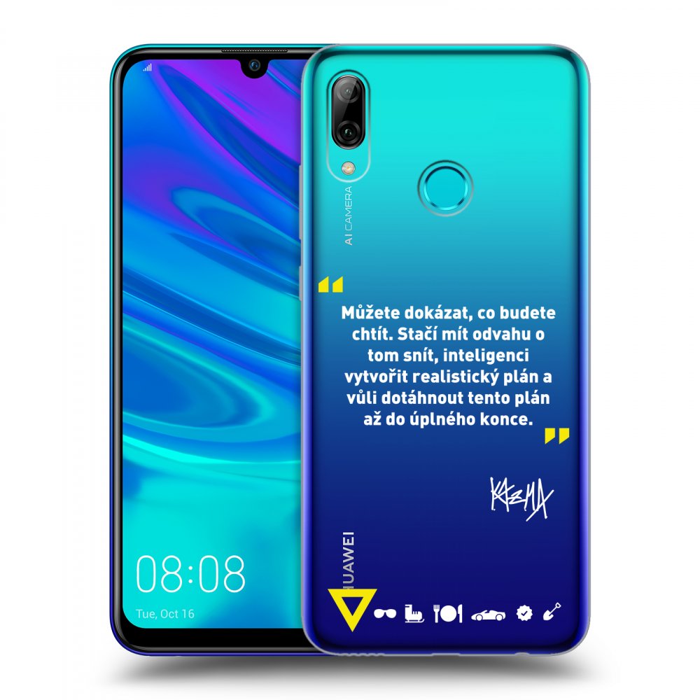 Picasee silikónový prehľadný obal pre Huawei P Smart 2019 - Kazma - MŮŽETE DOKÁZAT, CO BUDETE CHTÍT