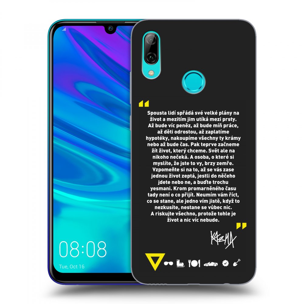 Picasee silikónový čierny obal pre Huawei P Smart 2019 - Kazma - BUĎTE TROCHU YESMANI