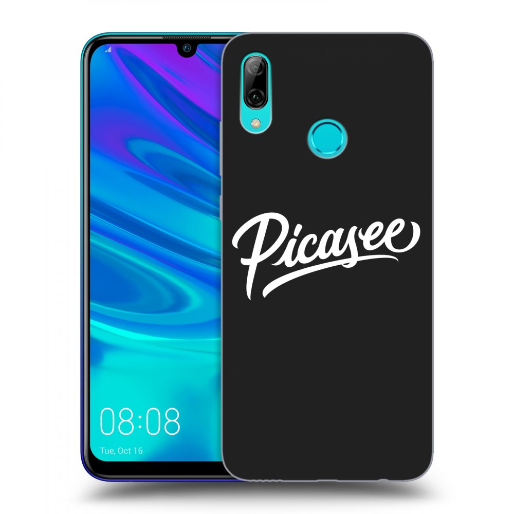 Picasee silikónový čierny obal pre Huawei P Smart 2019 - Picasee - old logo - white