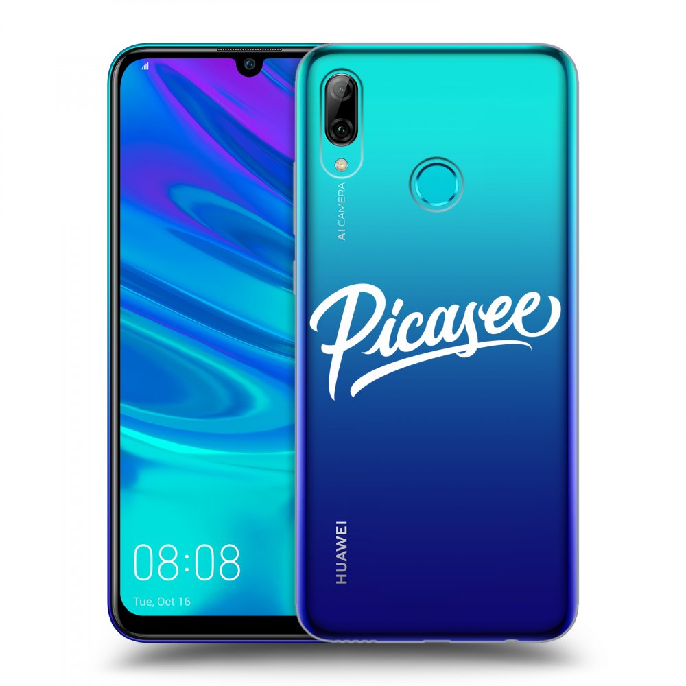 Picasee silikónový prehľadný obal pre Huawei P Smart 2019 - Picasee - old logo - white
