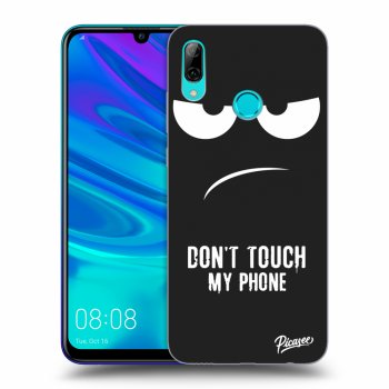 Picasee silikónový čierny obal pre Huawei P Smart 2019 - Don't Touch My Phone