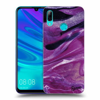 Picasee silikónový prehľadný obal pre Huawei P Smart 2019 - Purple glitter